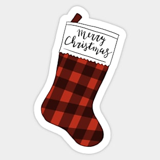 Merry Christmas Stocking Sticker